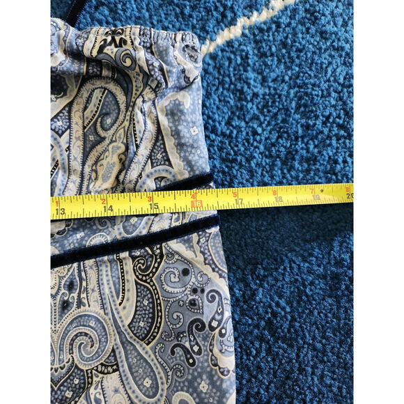 Y2k Tommy Hilfiger Suede Paisley Tank Top LG - Picture 7 of 9